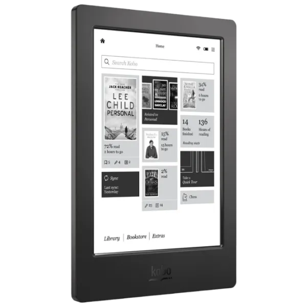 Carte electronică Kobo Aura H2O 6.8"/ E-Ink Carta HD/ 4 GB/ Black photo 2