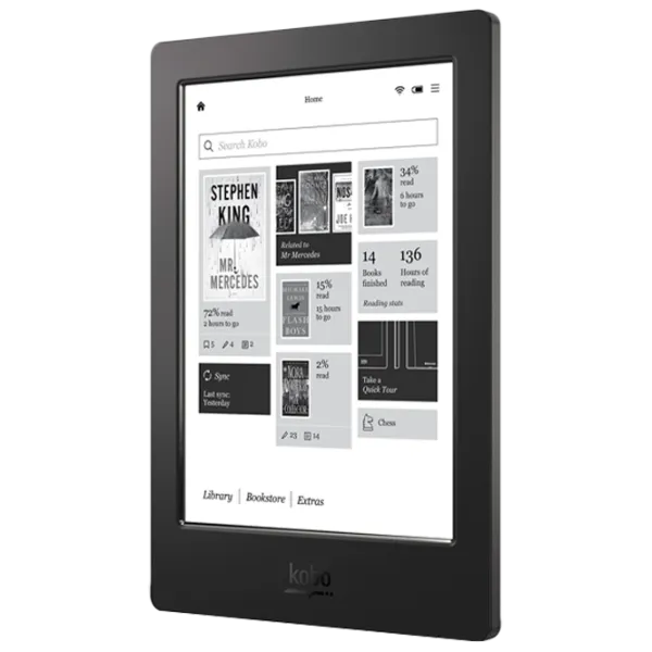 Carte electronică Kobo Aura H2O 6.8"/ E-Ink Carta HD/ 4 GB/ Black photo 3