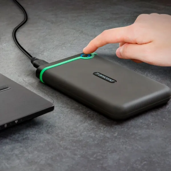 Внешний HDD HDD Transcend 25M3G 1 ТБ Серый photo 5