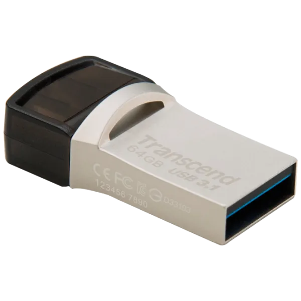Transcend JetFlash 890 64 ГБ Серебристый photo 5