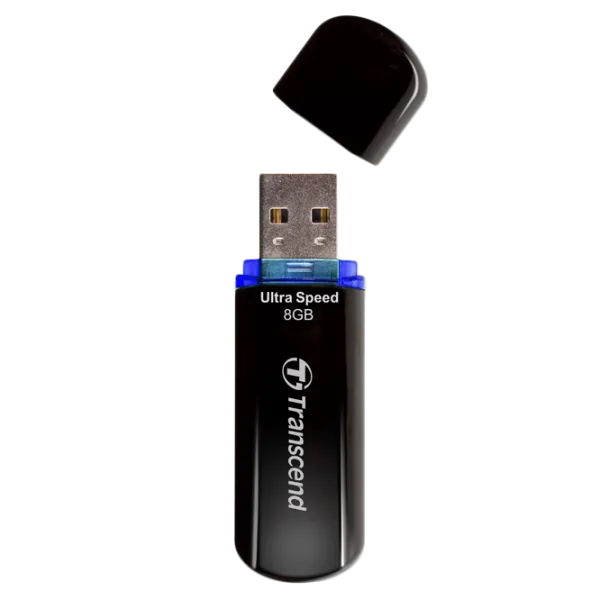 Transcend JetFlash 600 8 GB Black photo 2