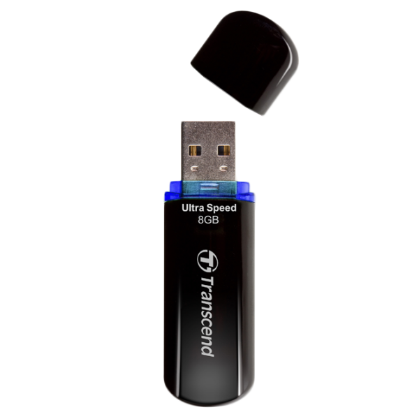 Transcend JetFlash 600 8 GB Black photo 2