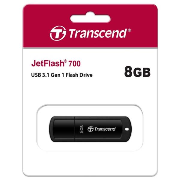 Transcend JetFlash 700 8 GB Black photo 3