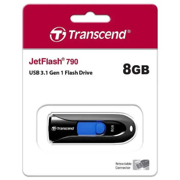 Transcend JetFlash 790 8 GB Black photo 4
