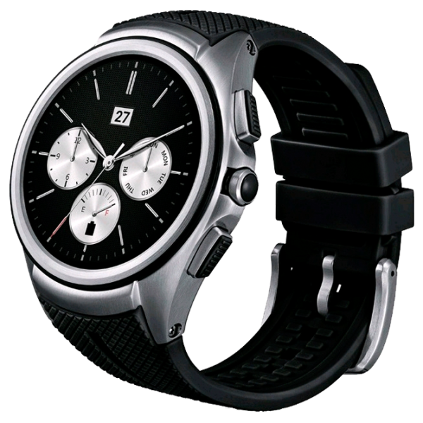 Умные часы LG W200 G Watch 2 1.38"/ Серебристый Черный photo 2