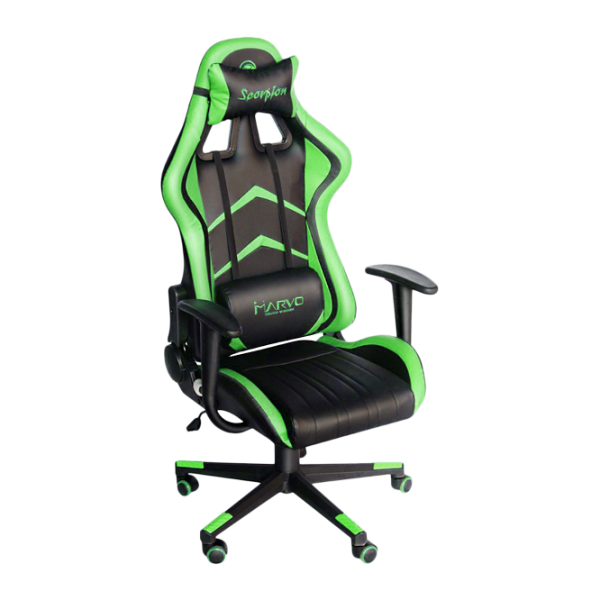 Scaun Gaming Marvo Green photo 2 Scaun Gaming Marvo Green photo 2