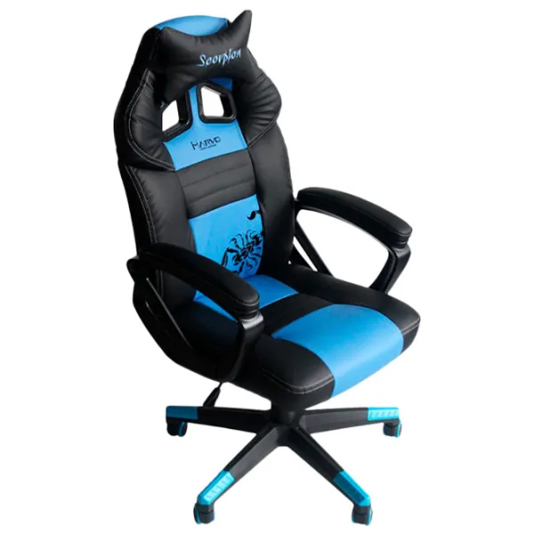 Scaun Gaming Marvo CH-105 Blue photo 2 Scaun Gaming Marvo CH-105 Blue photo 2
