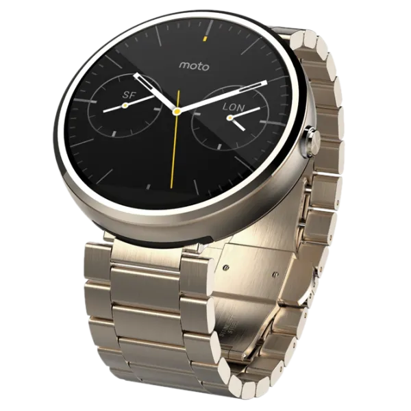 Умные часы Motorola Moto 360 1.65"/ Champagne Золотой photo 2