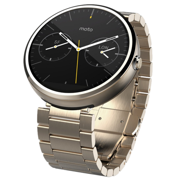Умные часы Motorola Moto 360 1.65"/ Champagne Золотой photo 2