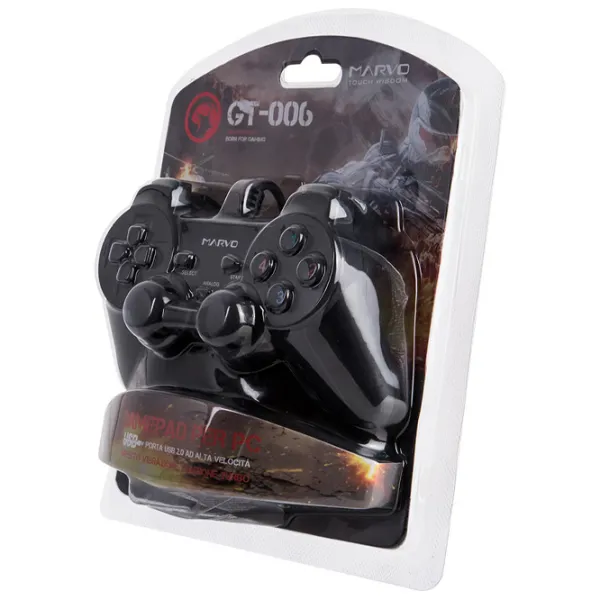 Геймпад Marvo GT006 Проводная/ 15 buttons/ Черный photo 5