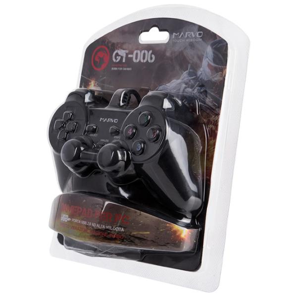 Геймпад Marvo GT006 Проводная/ 15 buttons/ Черный photo 5