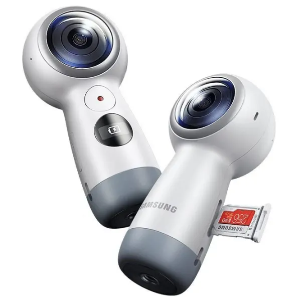 Cameră action Samsung Gear 360 SM-R210 8.4 MP / 1160 mAh / White photo 5