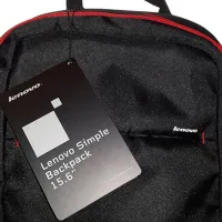 Рюкзак Lenovo Simple 15.6"/ Красный Черный photo 4