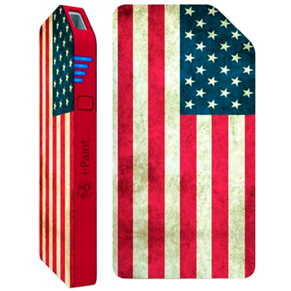 Power Bank i-Paint USA 3000 mAh/ Red photo 2