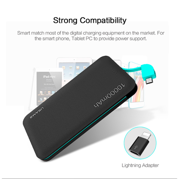 Power Bank Usams CD05 10000 мАч/ Черный photo 4 Power Bank Usams CD05 10000 мАч/ Черный photo 4