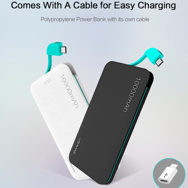 Power Bank USAMS CD05 10000 mAh/ White photo 2 Power Bank USAMS CD05 10000 mAh/ White photo 2