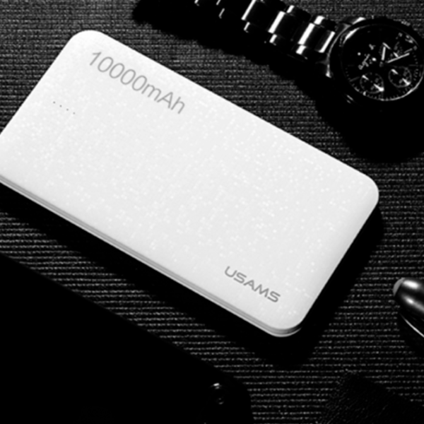 Power Bank USAMS CD05 10000 mAh/ White photo 3 Power Bank USAMS CD05 10000 mAh/ White photo 3