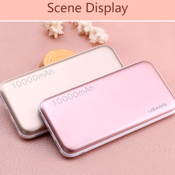 Power Bank USAMS CD03 10000 mAh/ Rose photo 3 Power Bank USAMS CD03 10000 mAh/ Rose photo 3