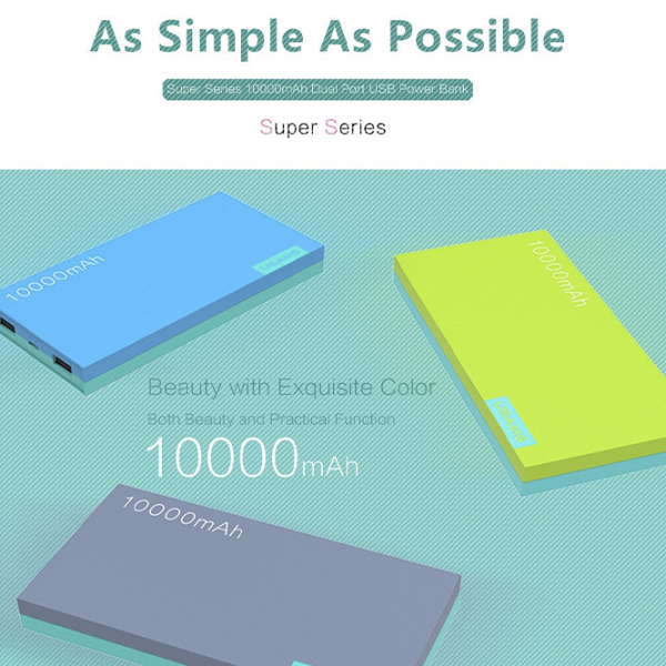 Power Bank USAMS CD01 10000 mAh/ Gray photo 4