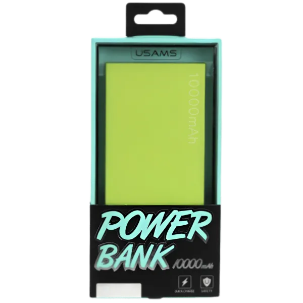 Power Bank USAMS CD01 10000 mAh/ Green photo 3