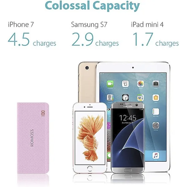 Acumulator extern Romoss Sense 4 Led 10400 mAh/ Pink photo 5 Acumulator extern Romoss Sense 4 Led 10400 mAh/ Pink photo 5