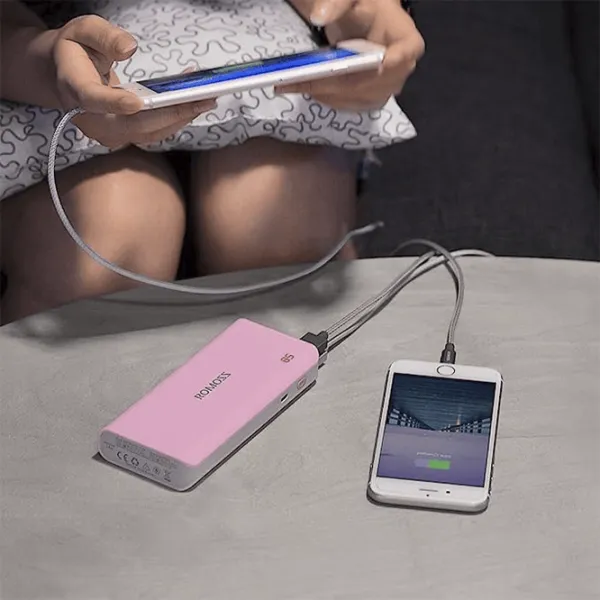 Acumulator extern Romoss Sense 4 Led 10400 mAh/ Pink photo 6 Acumulator extern Romoss Sense 4 Led 10400 mAh/ Pink photo 6