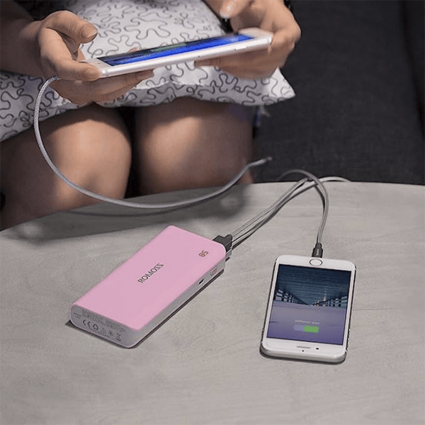 Acumulator extern Romoss Sense 4 Led 10400 mAh/ Pink photo 6 Acumulator extern Romoss Sense 4 Led 10400 mAh/ Pink photo 6