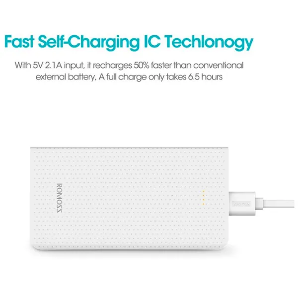 Power Bank Romoss Sense 10 10000 mAh/ White photo 6