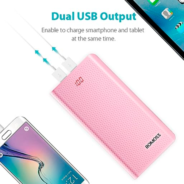 Power Bank Romoss Sense 10 10000 mAh/ Pink photo 5 Power Bank Romoss Sense 10 10000 mAh/ Pink photo 5