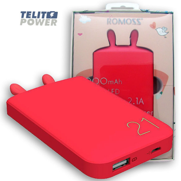 Power Bank Romoss Lovele Elf 6000 mAh/ Red photo 5 Power Bank Romoss Lovele Elf 6000 mAh/ Red photo 5