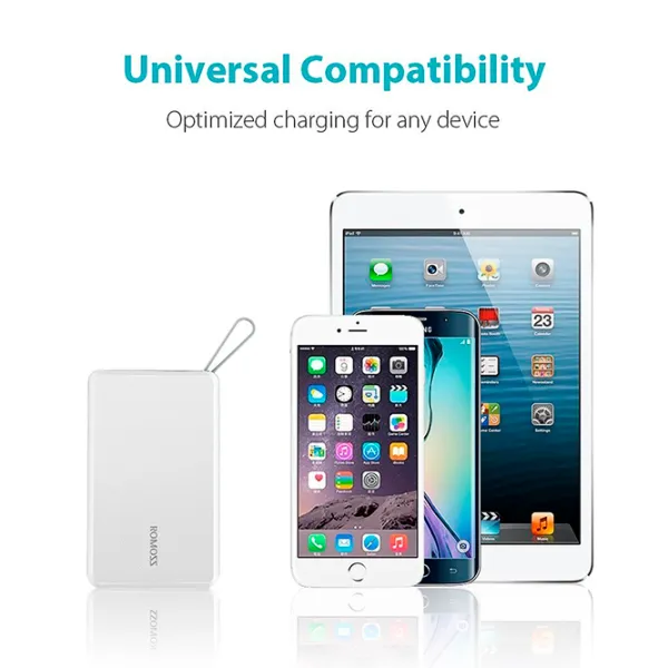 Power Bank Romoss QS05 5000 mAh/ White photo 6 Power Bank Romoss QS05 5000 mAh/ White photo 6