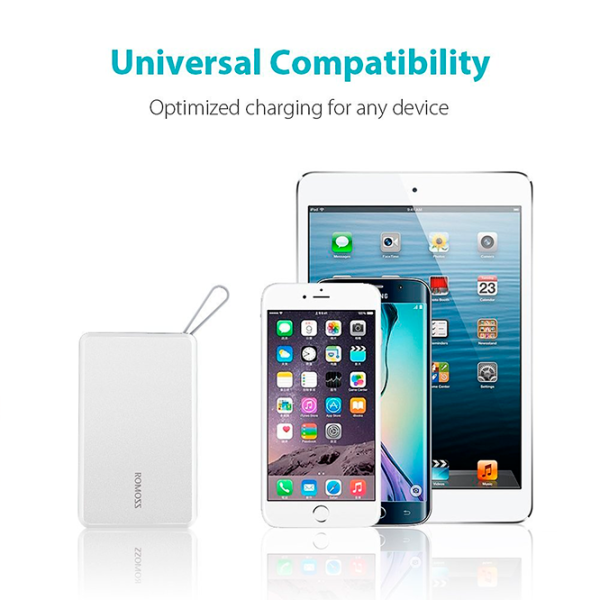 Power Bank Romoss QS05 5000 mAh/ White photo 6 Power Bank Romoss QS05 5000 mAh/ White photo 6
