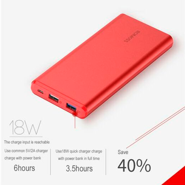 Power Bank Romoss GT2 5000 mAh/ Red photo 2 Power Bank Romoss GT2 5000 mAh/ Red photo 2
