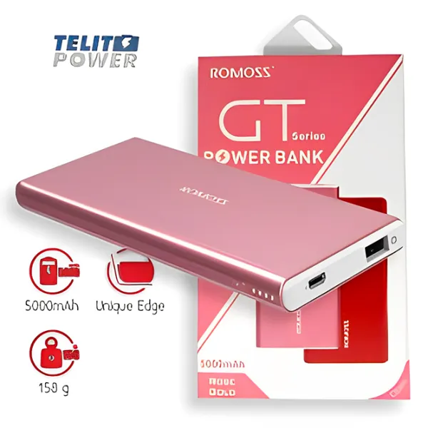 Power Bank Romoss GT2 5000 mAh/ Red photo 5 Power Bank Romoss GT2 5000 mAh/ Red photo 5