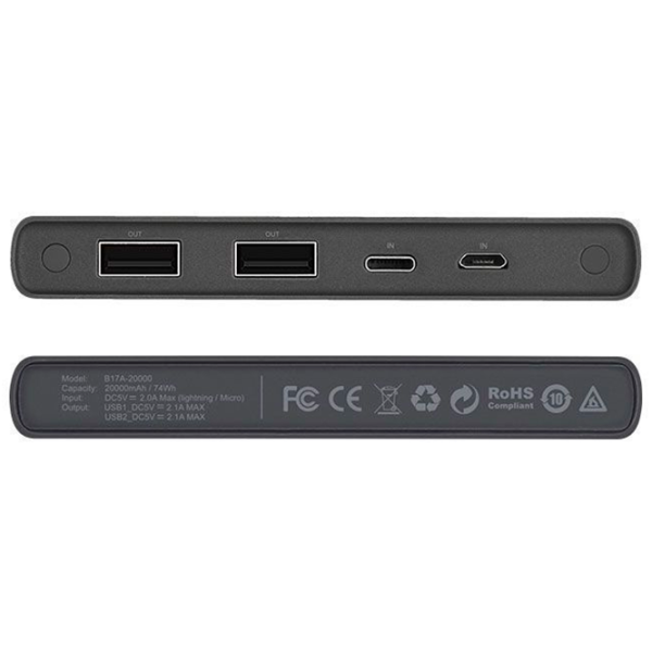 Power Bank Hoco B17 20000 mAh/ Red photo 3