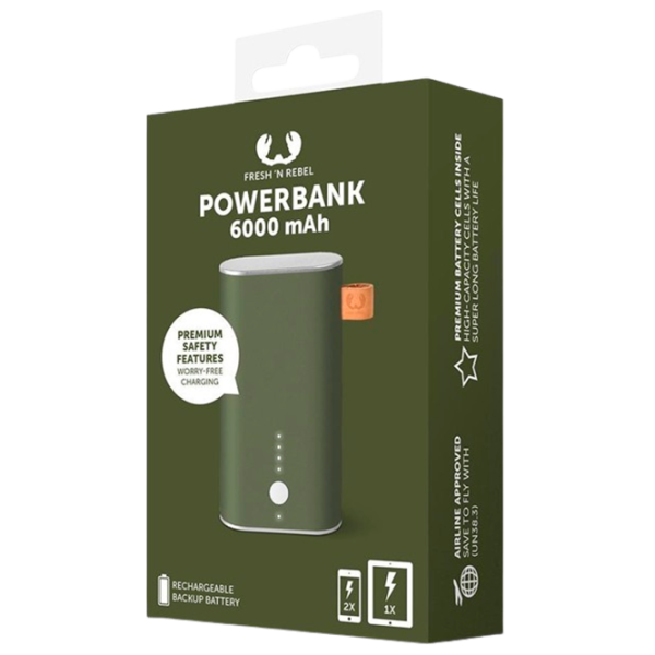 Power Bank Fresh 'N Rebel 1 Port 6000 mAh/ Green photo 3