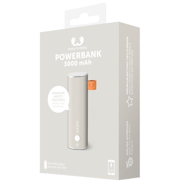 Power Bank Fresh 'N Rebel 1 Port 3000 мАч/ Grey photo 3