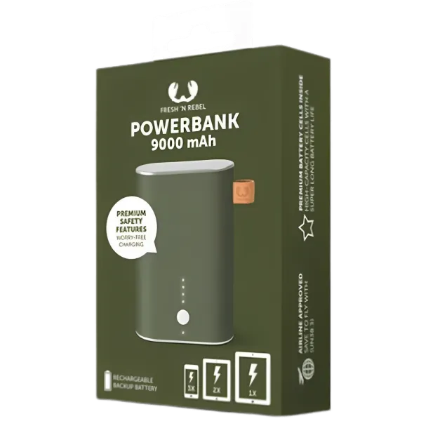 Power Bank Fresh 'N Rebel 2PB3000AR 9000 мАч/ Зелёный photo 3