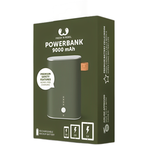 Power Bank Fresh 'N Rebel 2PB3000AR 9000 мАч/ Зелёный photo 3