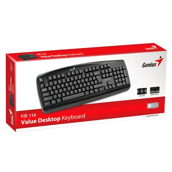 Клавиатура Genius KB-110 Проводная / Черный photo 5