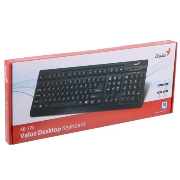 Tastatură Genius KB-125 Cu fir/ Black photo 5