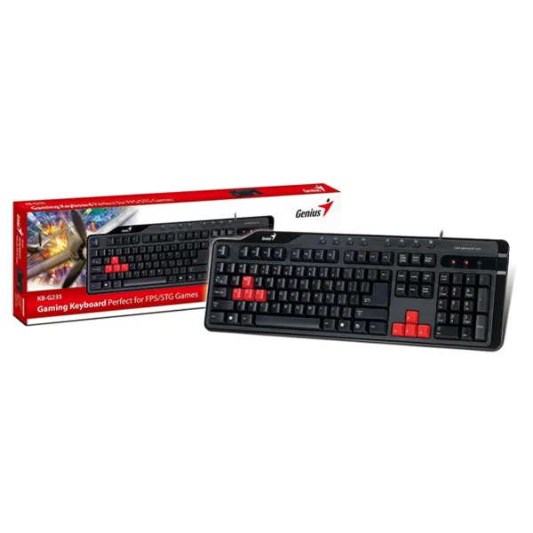 Tastatură Genius KB-G235 Cu fir/ Black photo 6 Tastatură Genius KB-G235 Cu fir/ Black photo 6