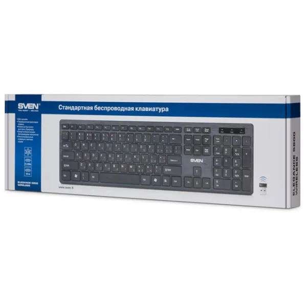 Tastatură Sven Elegance 5800 Fără fir / Black photo 5