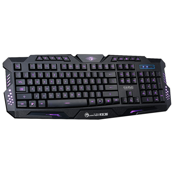 Tastatură Marvo K636 Cu fir/ Black photo 2 Tastatură Marvo K636 Cu fir/ Black photo 2