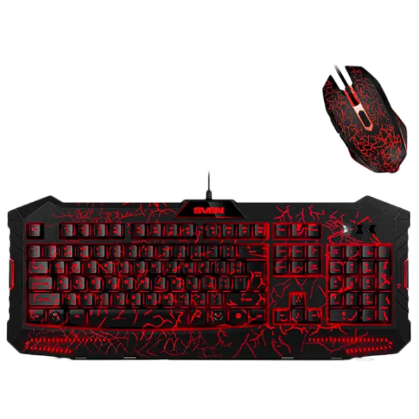 Tastatura & Mouse Sven GS-9400 Combo Cu fir/ Black photo 2