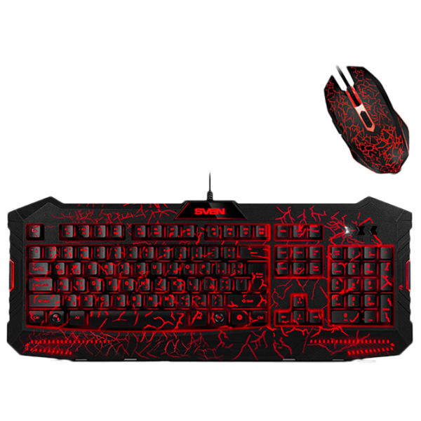 Tastatura & Mouse Sven GS-9400 Combo Cu fir/ Black photo 2