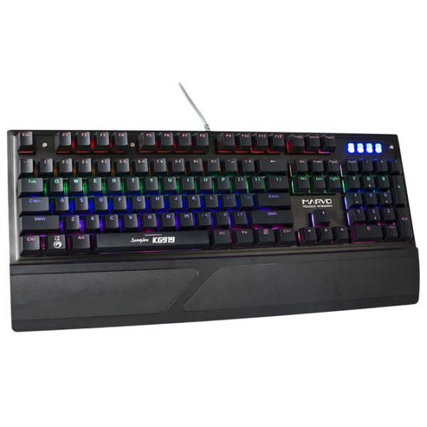 Tastatură Marvo KG919 Cu fir/ Black photo 2 Tastatură Marvo KG919 Cu fir/ Black photo 2