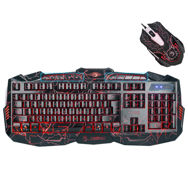 Tastatura & Mouse Marvo KM400L Cu fir/ Black photo 2