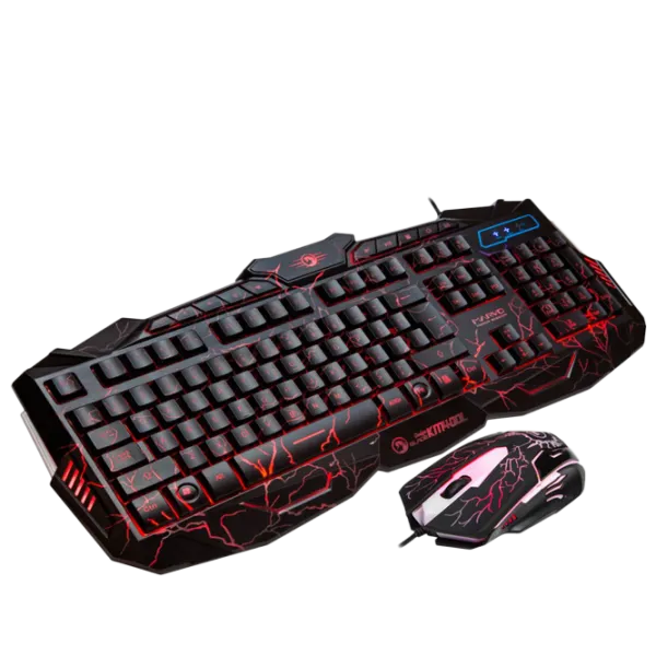 Tastatura & Mouse Marvo KM400L Cu fir/ Black photo 3