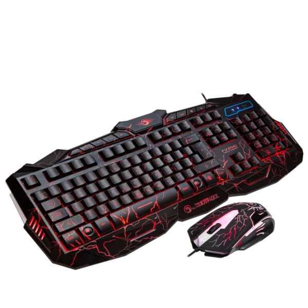 Tastatura & Mouse Marvo KM400L Cu fir/ Black photo 3
